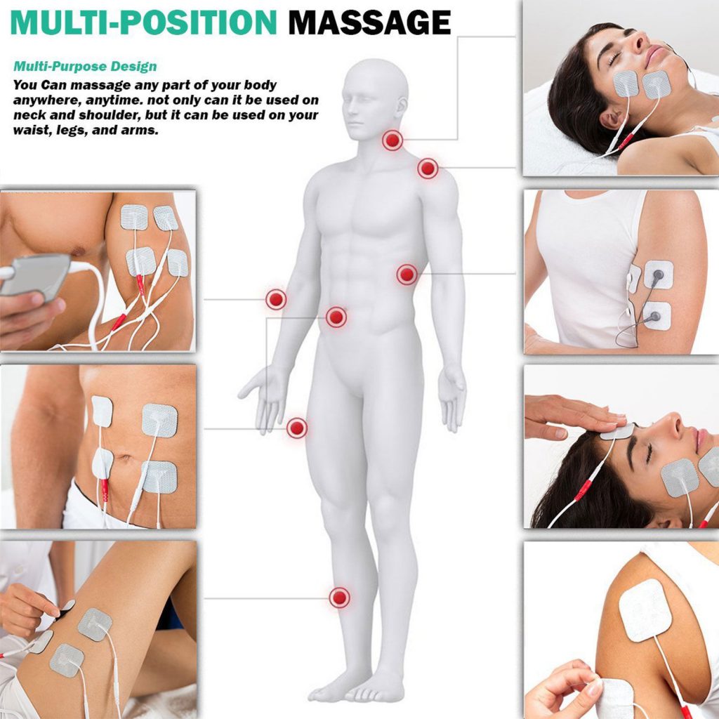 The mix of different muscle massages that can be achieves with a Tens Machine or ems device